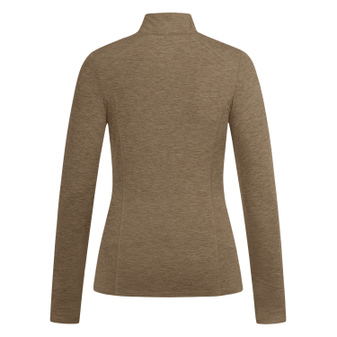 T-shirt zippé ELT fonctionnel Milano Cappuccino mélange Marron