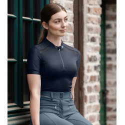 T-shirt zippé ELT fonctionnel Nancy Bleu profond