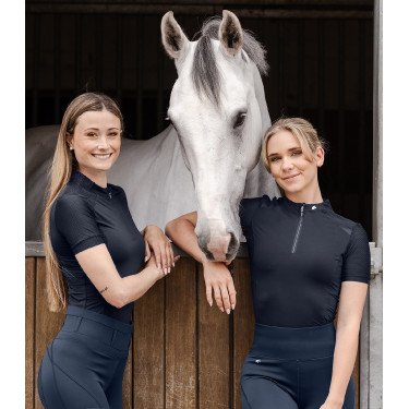 Functioneel ELT-rits-T-shirt Nancy Diepblauw Functioneel ELT-rits-T-shirt Nancy Diepblauw