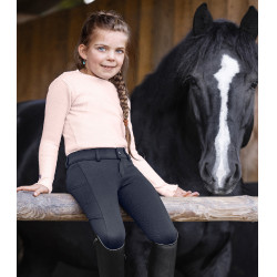 Pantalon d'équitation ELT Essential silicone enfant Bleu profond