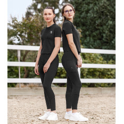 Pantalon d'équitation ELT Essential silicone femme Noir Pantalon d'équitation ELT Essential silicone femme Noir