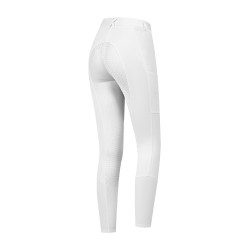 Pantalon d'équitation ELT Essential silicone femme Blanc