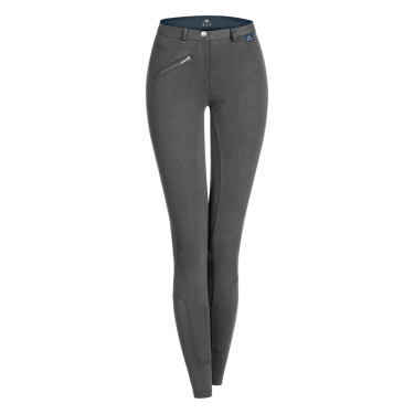 ELT Fun Sport kinderrijbroek met siliconen Asfalt Grijs