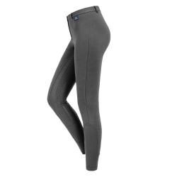 ELT Fun Sport kinderrijbroek met siliconen Asfalt Grijs