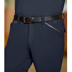 Pantalon d'équitation ELT Marc silicone homme Bleu profond