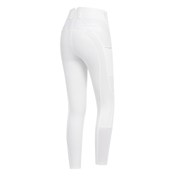 Pantalon d'équitation ELT Mathilda Glam taille haute Blanc