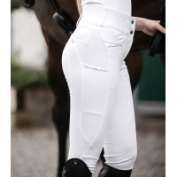 Pantalon d'équitation ELT Mathilda Glam taille haute Blanc