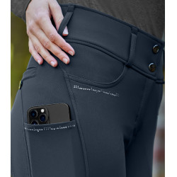 Rijbroek ELT Mathilda Glam met hoge taille Diepblauw