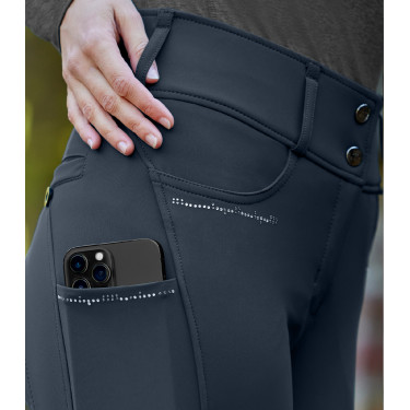 Rijbroek ELT Mathilda Glam met hoge taille Diepblauw