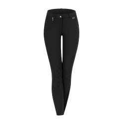 Pantalon d'équitation ELT Micro grip genoux Noir