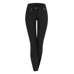 Pantalon d'équitation ELT Micro grip genoux Noir
