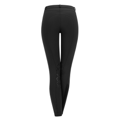 Pantalon d'équitation ELT Micro grip genoux Noir