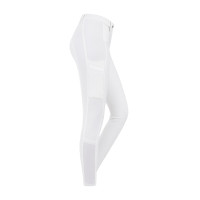Pantalon d'équitation ELT Micro grip genoux Blanc
