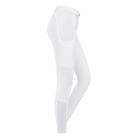 Pantalon d'équitation ELT Micro grip genoux Blanc