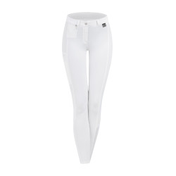 Pantalon d'équitation ELT Micro grip genoux Blanc