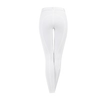 Pantalon d'équitation ELT Micro grip genoux Blanc