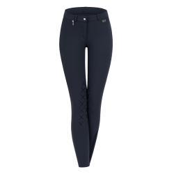 Pantalon d'équitation ELT Micro grip genoux Bleu nocturne