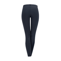 Pantalon d'équitation ELT Micro grip genoux Bleu nocturne