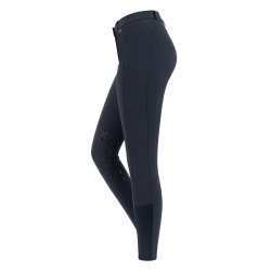 Pantalon d'équitation ELT Micro grip genoux Bleu nocturne