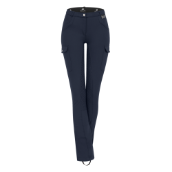 Pantalon d'équitation ELT Micro Jodhpur Cargo silicone Bleu nocturne
