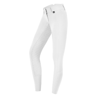 Pantalon d'équitation ELT Micro Sport silicone taille haute Blanc