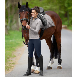 Pantalon d'équitation ELT Micro Sport silicone taille haute Bleu nocturne