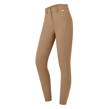 Pantalon d'équitation ELT Oktavia silicone Cappuccino Marron