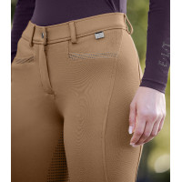 Pantalon d'équitation ELT Oktavia silicone Cappuccino Marron