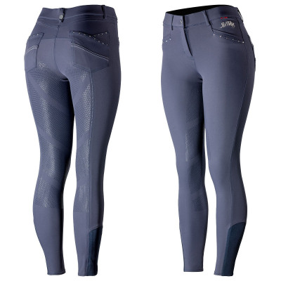 Culotte à fond peau silicone B Vertigo Olivia femme Bleu marine