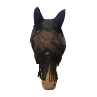 Klassiek anti-vliegenmasker met oren & neuskralen Kentucky Zwart