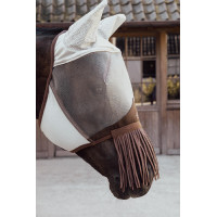 Klassiek anti-vliegenmasker met oren & neuskralen Kentucky Zilver