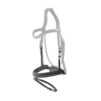 Gevlochten gecombineerde neusriem met Pull pack Dy'on New English Collection Zwart