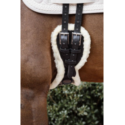 Korte Anatomische Singel schapenvacht Kentucky Zwart