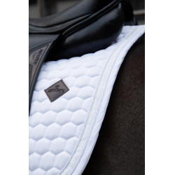 Tapis de Selle Glitter Band Dressage Kentucky Blanc / blanc Tapis de Selle Glitter Band Dressage Kentucky Blanc / blanc