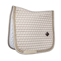 Tapis de Selle Glitter Band Dressage Kentucky Beige
