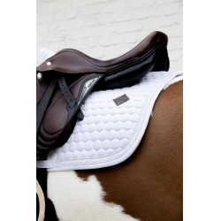 Tapis de Selle Glitter Band Jumping Kentucky Blanc / blanc
