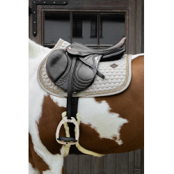 Tapis de Selle Glitter Band Jumping Kentucky Beige