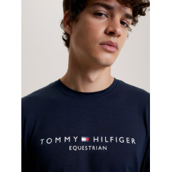 T-shirt Graphique Tommy Hilfiger Equestrian Williamsburg manches courtes homme Desert sky Bleu T-shirt Graphique Tommy Hilfiger Equestrian Williamsburg manches courtes homme Desert sky Bleu