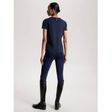 T-shirt graphique Tommy Hilfiger Equestrian Brooflyn manches courtes femme T-shirt graphique Tommy Hilfiger Equestrian Brooflyn manches courtes femme