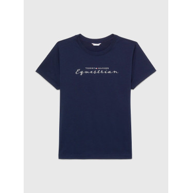 T-shirt graphique Tommy Hilfiger Equestrian Brooflyn manches courtes femme T-shirt graphique Tommy Hilfiger Equestrian Brooflyn manches courtes femme
