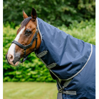 Couvre-cou Horseware 150g pour couverture Amigo XL Marine / gris titane / argent