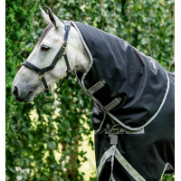 Couvre-cou Horseware 150g pour couverture Amigo XL Noir / gris titane / argent