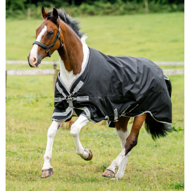 Horseware Amigo 1200D XL Turnout 50g deken Zwart / titaniumgrijs / zilver