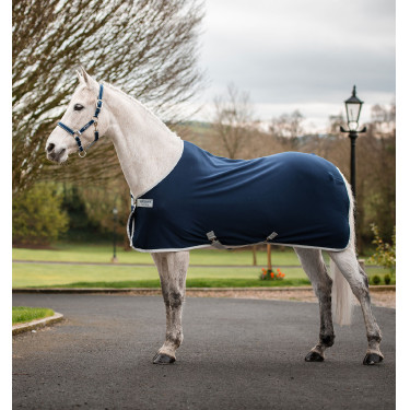 Horseware Amigo Jersey Poney Cooler Deken Marine / zilver Blauw