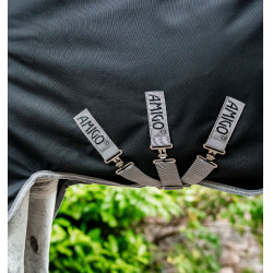 Couverture d'Extérieur Amigo® Bravo 12 Plus (Légère 100g) Noir / gris titane / argent