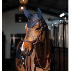 Bonnet anti-mouches Horseware Amigo Earnet Marine Bleu marine