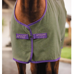 Couverture Horseware Amigo Fleece Cooler Bramble / winterberry / taupe