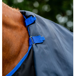 Halsabdeckung Horseware Reißfest Amigo® 900D Leicht 0g Zwart / klassiek blauw Halsabdeckung Horseware Reißfest Amigo® 900D Leicht 0g Zwart / klassiek blauw