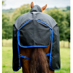 Amigo Ripstop Horseware 900D Turnout deken gevoerd met fleece 50g Zwart / klassiek blauw