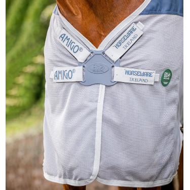 Vliegendeken Horseware Amigo AmECO Combi 0g Blauwgroen / grijs Vliegendeken Horseware Amigo AmECO Combi 0g Blauwgroen / grijs